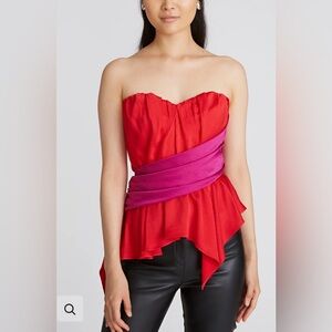AMUR Matilda Color Block Bustier Size 10